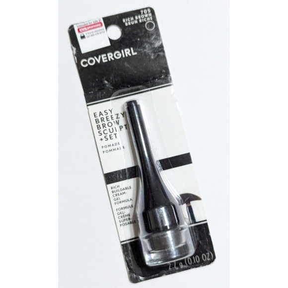 4/$20 COVERGIRL Easy Breezy Brow Sculpt & Set Pomade, 705 Rich Brown, 0.10 oz - Picture 3 of 6